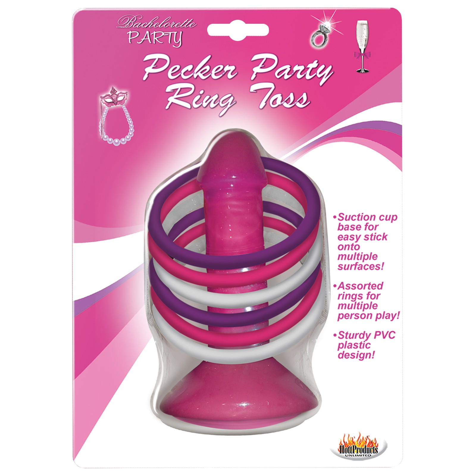 Pink Pecker Party Ring Toss Game