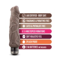 Blush X5 Plus Hard On Vibrating Dildo Brown