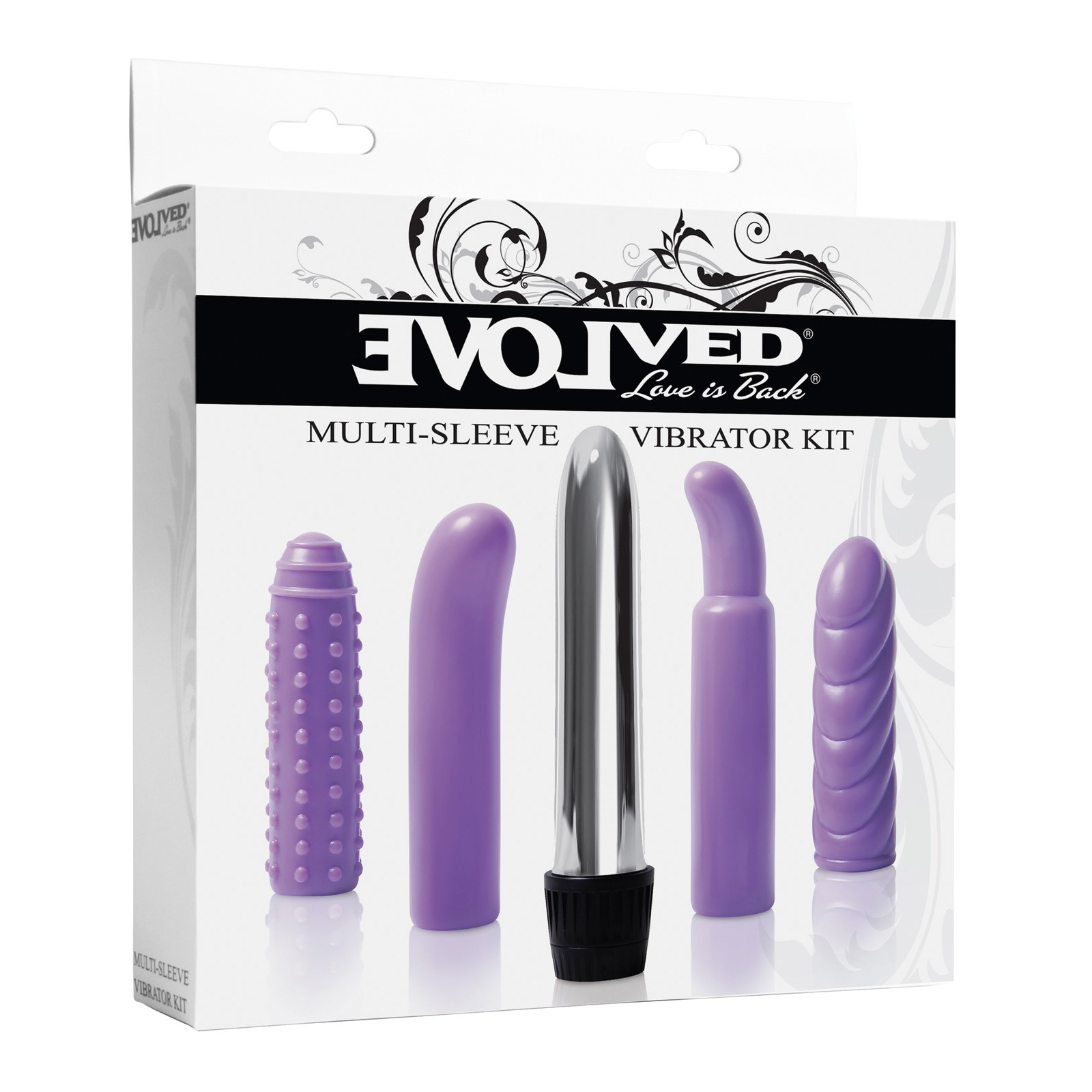 Evolved Multi Sleeve Vibrator Kit - Purple