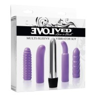 Kit de Vibrador de Múltiples Mangas Evolved - Púrpura