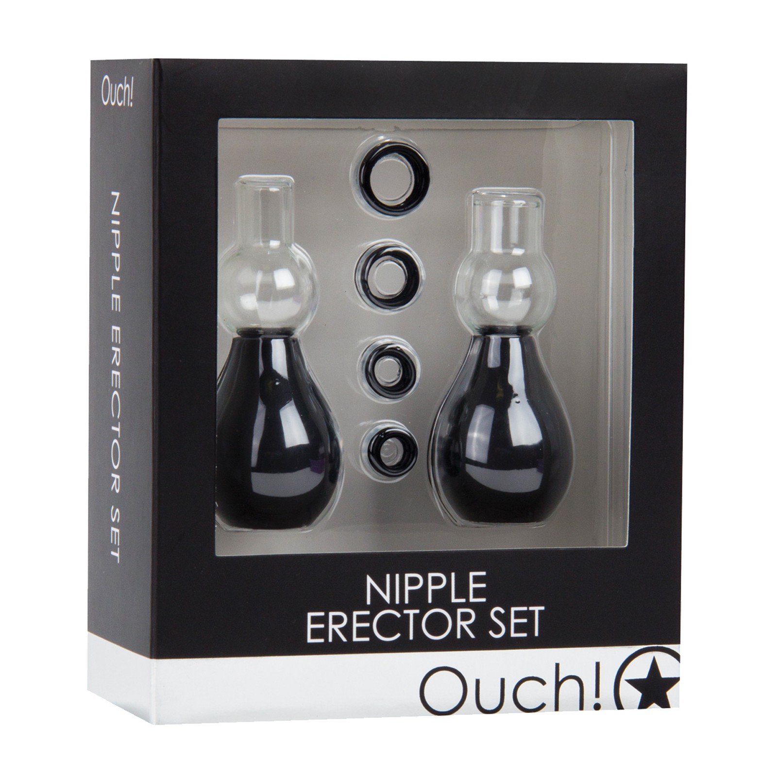 Shots Ouch Nipple Erector Set Black