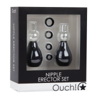 Shots Ouch Nipple Erector Set Black