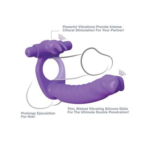 Fantasy C-Ringz Silicone Double Penetrator Rabbit