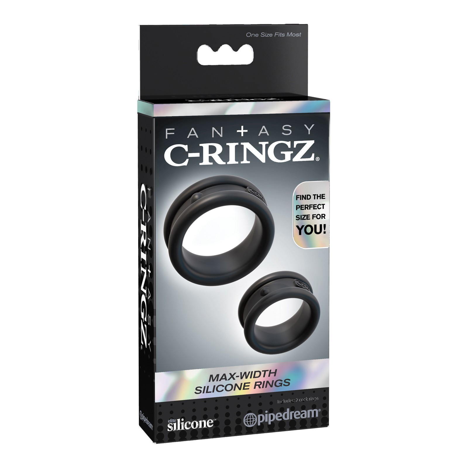 Anillos de Silicona Max Width Fantasy C-Ringz - Negro