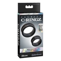 Anillos de Silicona Max Width Fantasy C-Ringz - Negro