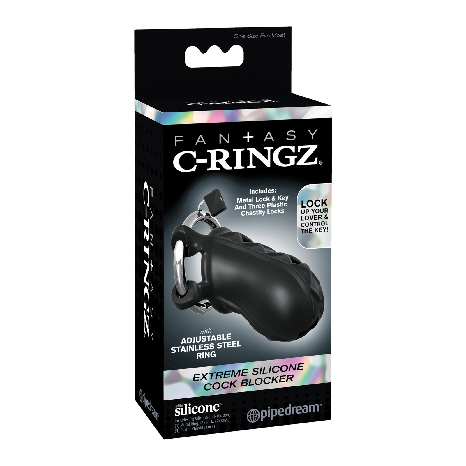 Bloqueador de Pene de Silicona Extreme C-Ringz para Castidad