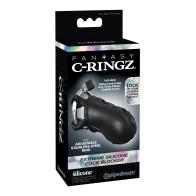 Bloqueador de Pene de Silicona Extreme C-Ringz para Castidad