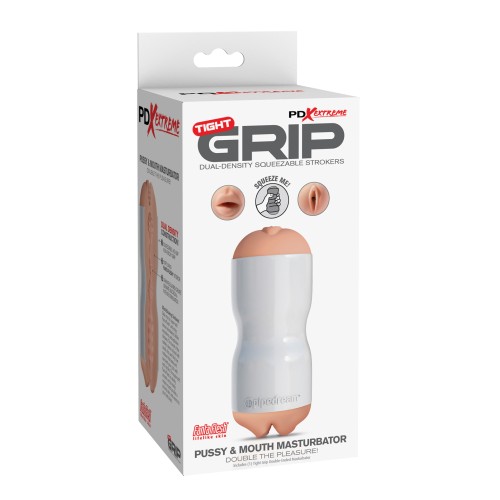 PDX Extreme Tight Grip Dual Density Squeezable Strokers