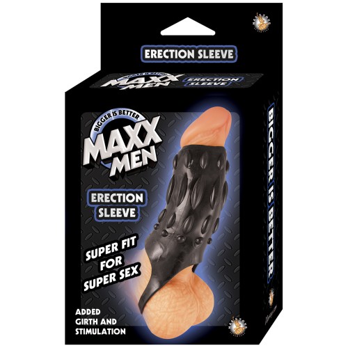 Maxx Men Erection Sleeve - Black | Enhance Your Pleasure