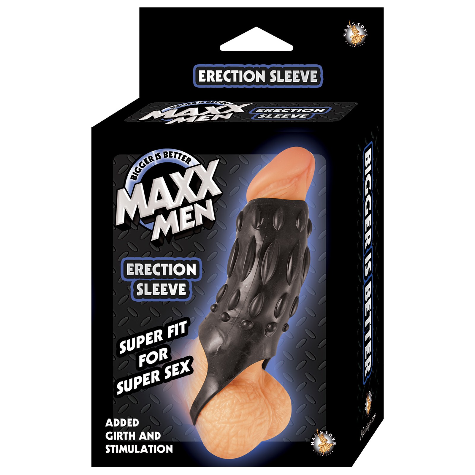 Maxx Men Erection Sleeve - Black | Enhance Your Pleasure