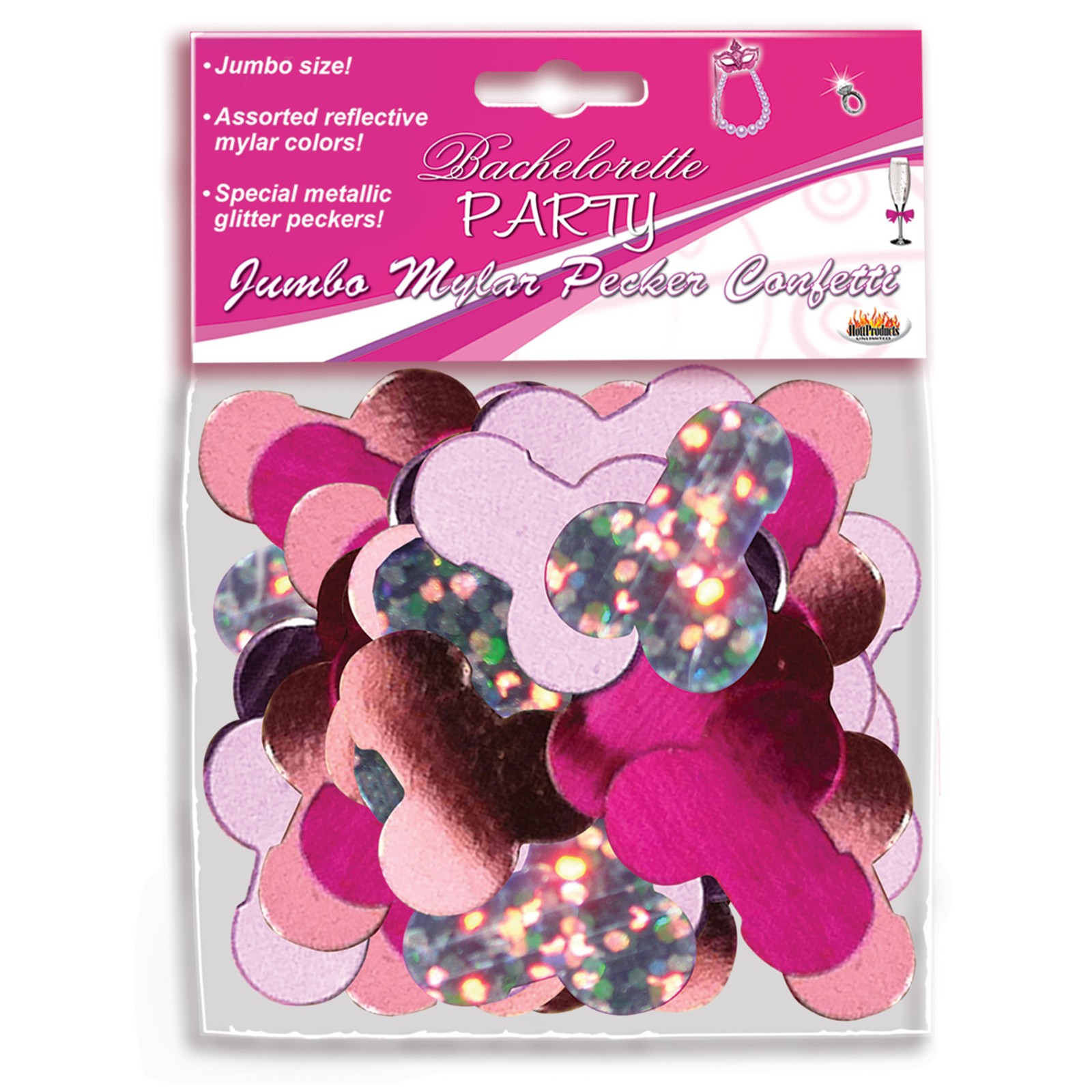 Jumbo Mylar Pecker Party Confetti | Fun Celebration Accessory