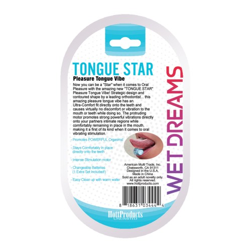 Wet Dreams Tongue Star Vibe Blue