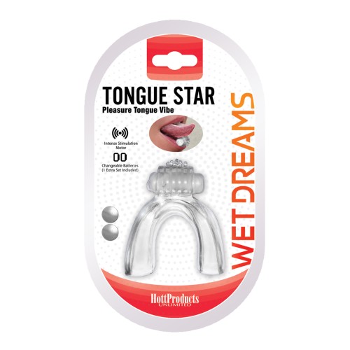 Wet Dreams Tongue Star Vibe for Ultimate Oral Pleasure