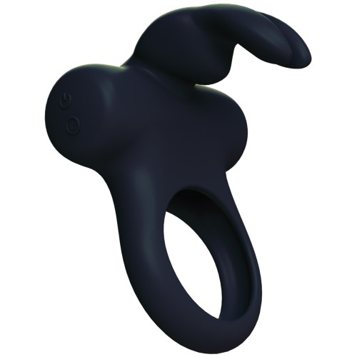 VeDO Frisky Bunny Rechargeable Vibrating Ring Black Pearl