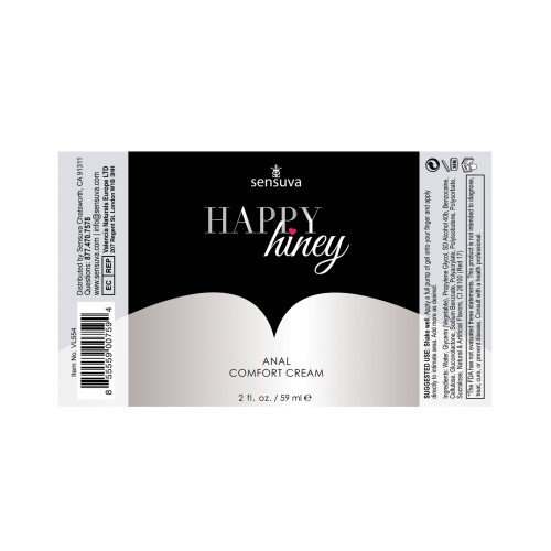 Sensuva Happy Hiney Anal Comfort Cream 2 oz