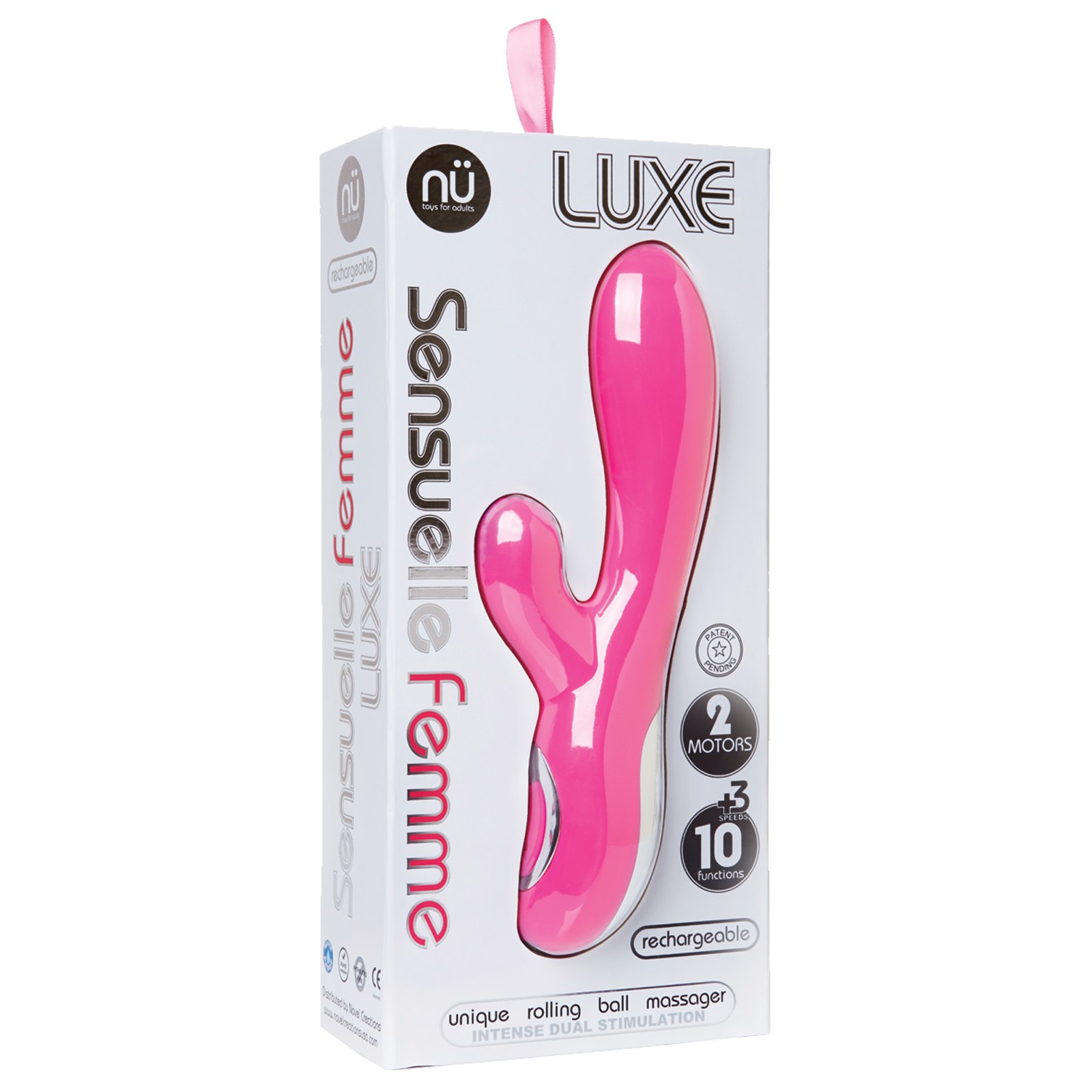 Masajeador Conejito Nu Sensuelle Femme Luxe Rosa