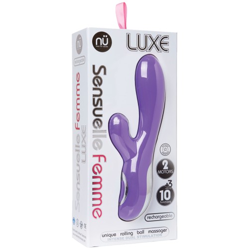 Masajeador Conejito Nu Sensuelle Femme Luxe 10 Fun Púrpura