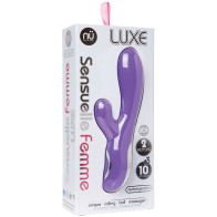 Masajeador Conejito Nu Sensuelle Femme Luxe 10 Fun Púrpura