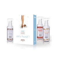 EXSENS of Paris Let's Travel Massage Oil Set for Intimate Fun