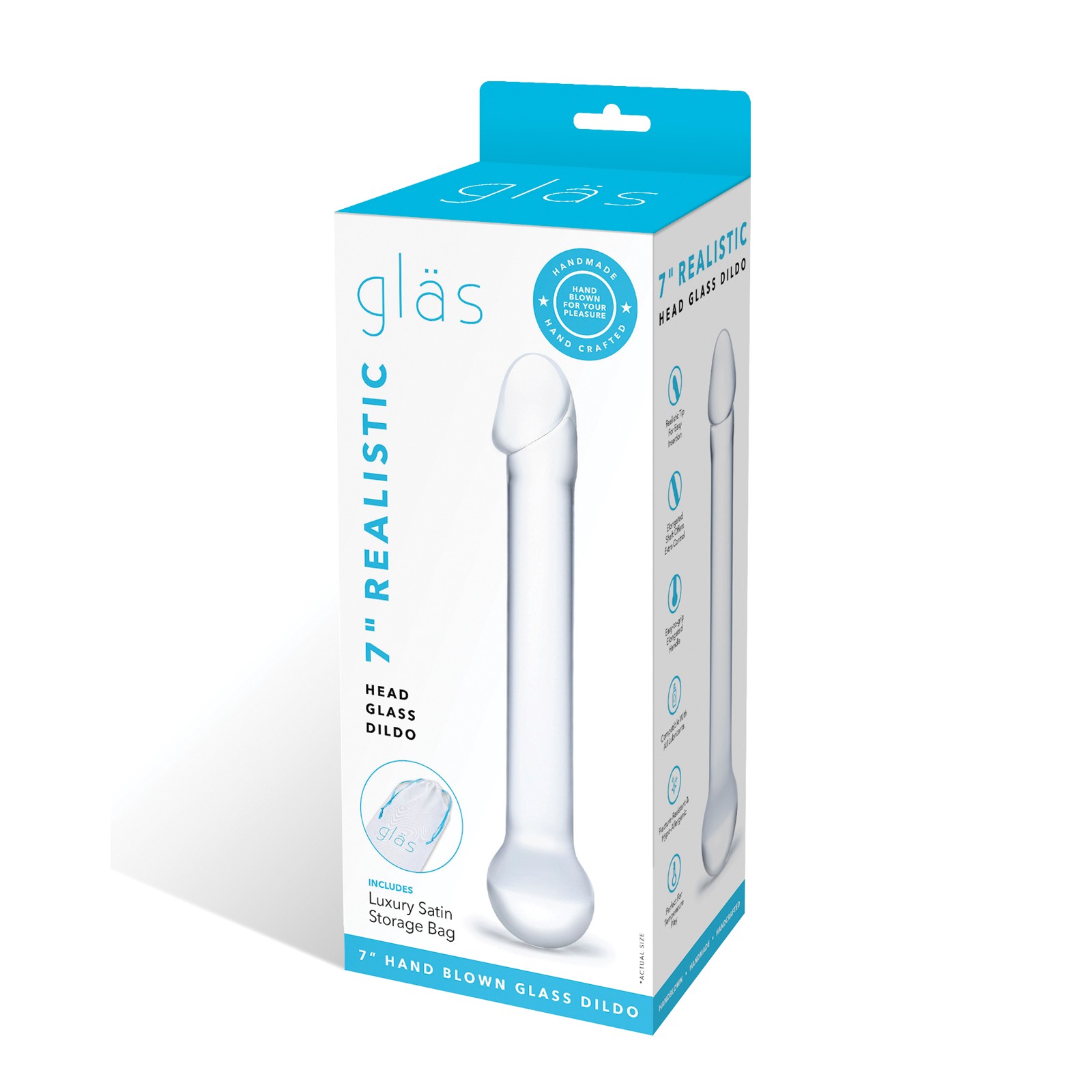 Glas 7" Realistic Glass Dildo