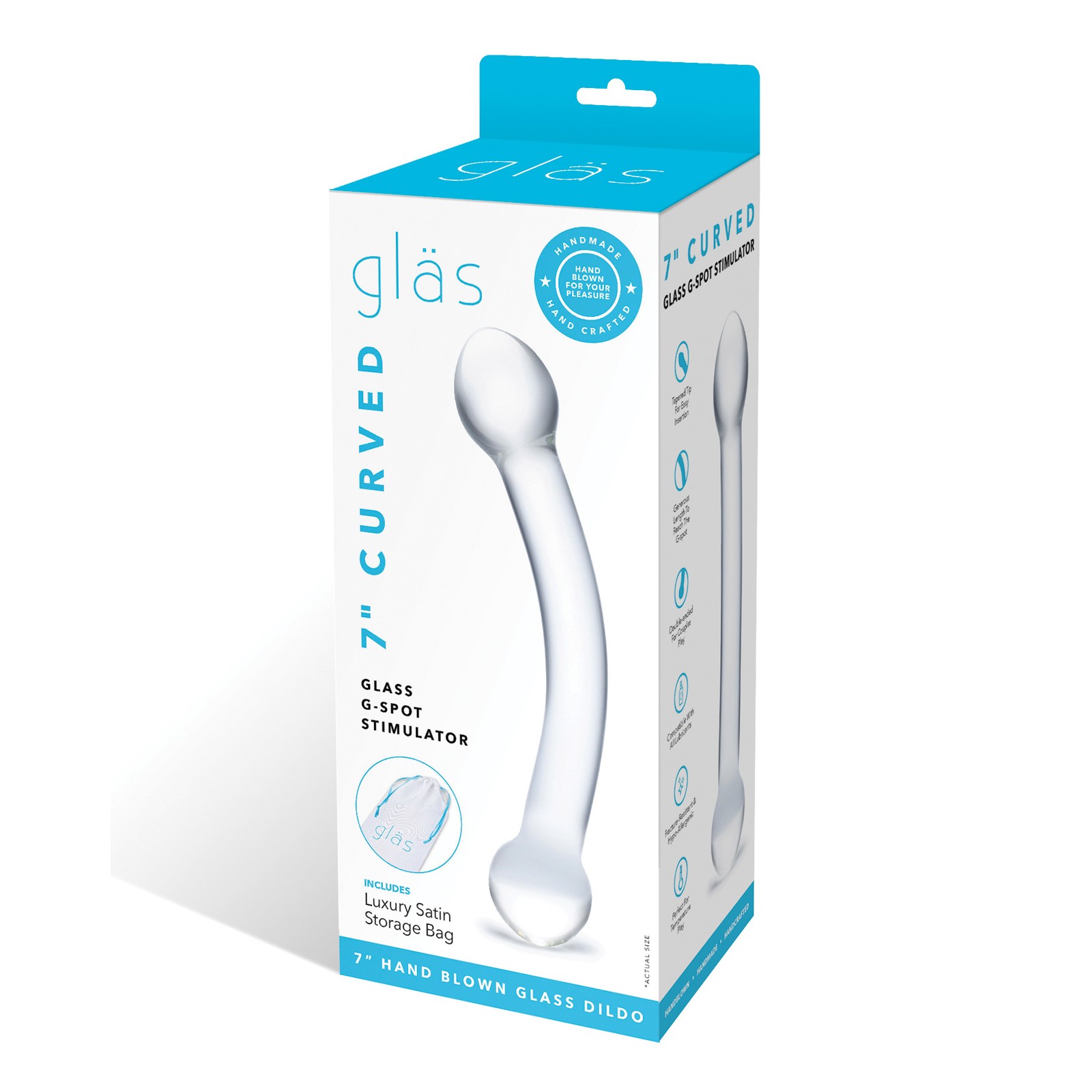 Glas Curved G Spot Stimulator 7 Inch