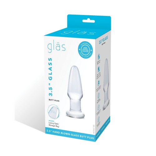 Glas 3.5" Butt Plug for Enhanced Anal Pleasure