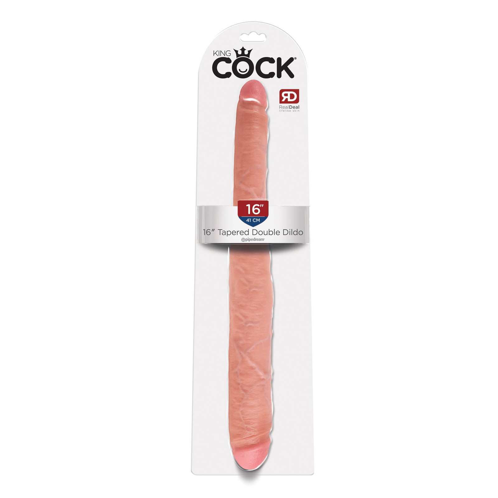 King Cock 16 Inch Tapered Double Dildo - Realistic Design