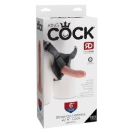 Arnés King Cock con Pene de 6 Pulgadas Carne