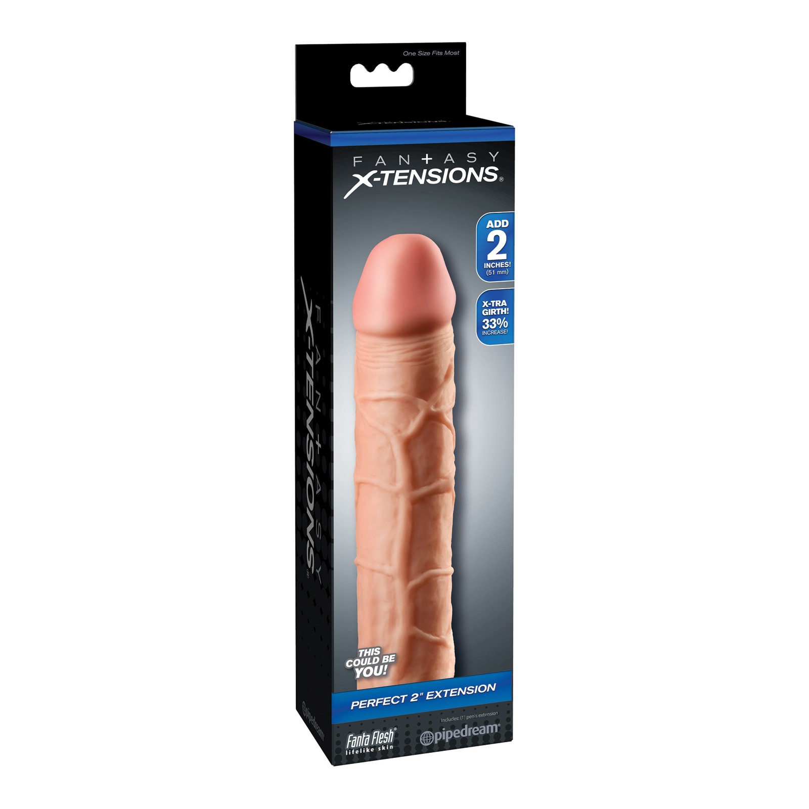 Fantasy X-tensions Perfect 2 Inch Extension Flesh