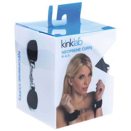 Esposas Neopreno Negras KinkLab para Bondage