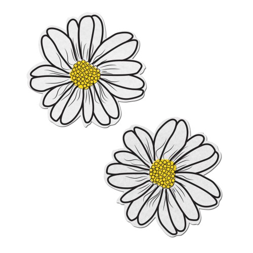 Pastease Premium Wildflower Stickers White Yellow