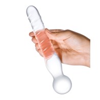 Clear Glass Joystick Dildo