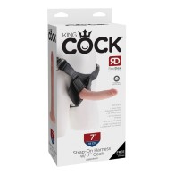 King Cock Strap-On Harness with 7" Realistic Cock