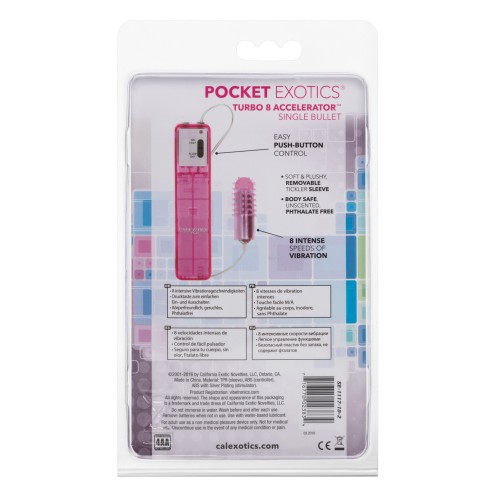 Pocket Exotics Turbo 8 Bullet para el Máximo Placer