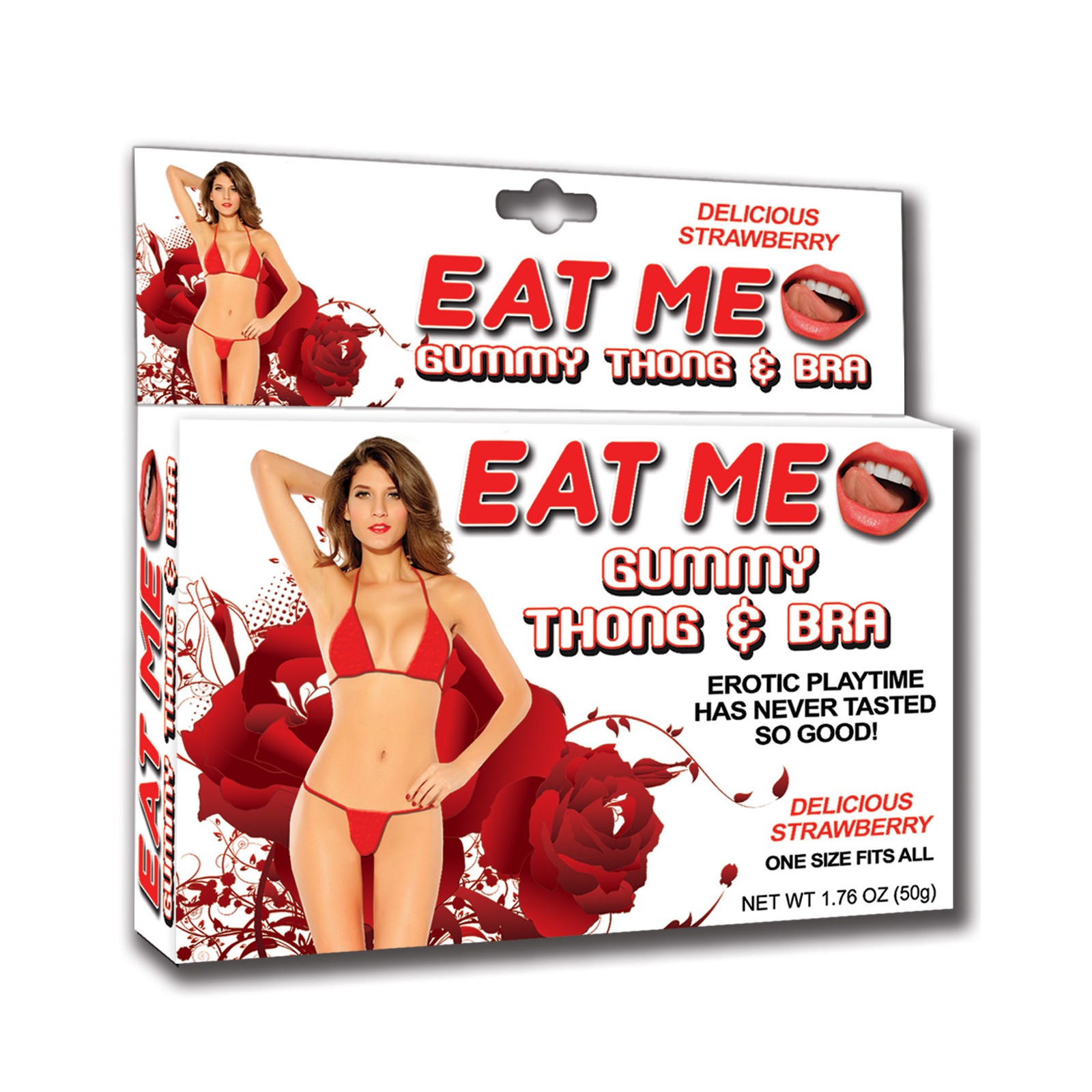 Eat Me Gummy Thong & Bra Strawberry