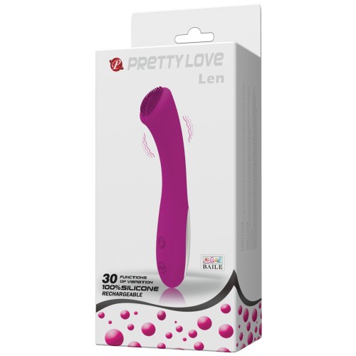 Pretty Love Len Rechargeable Wand 30 Function Purple