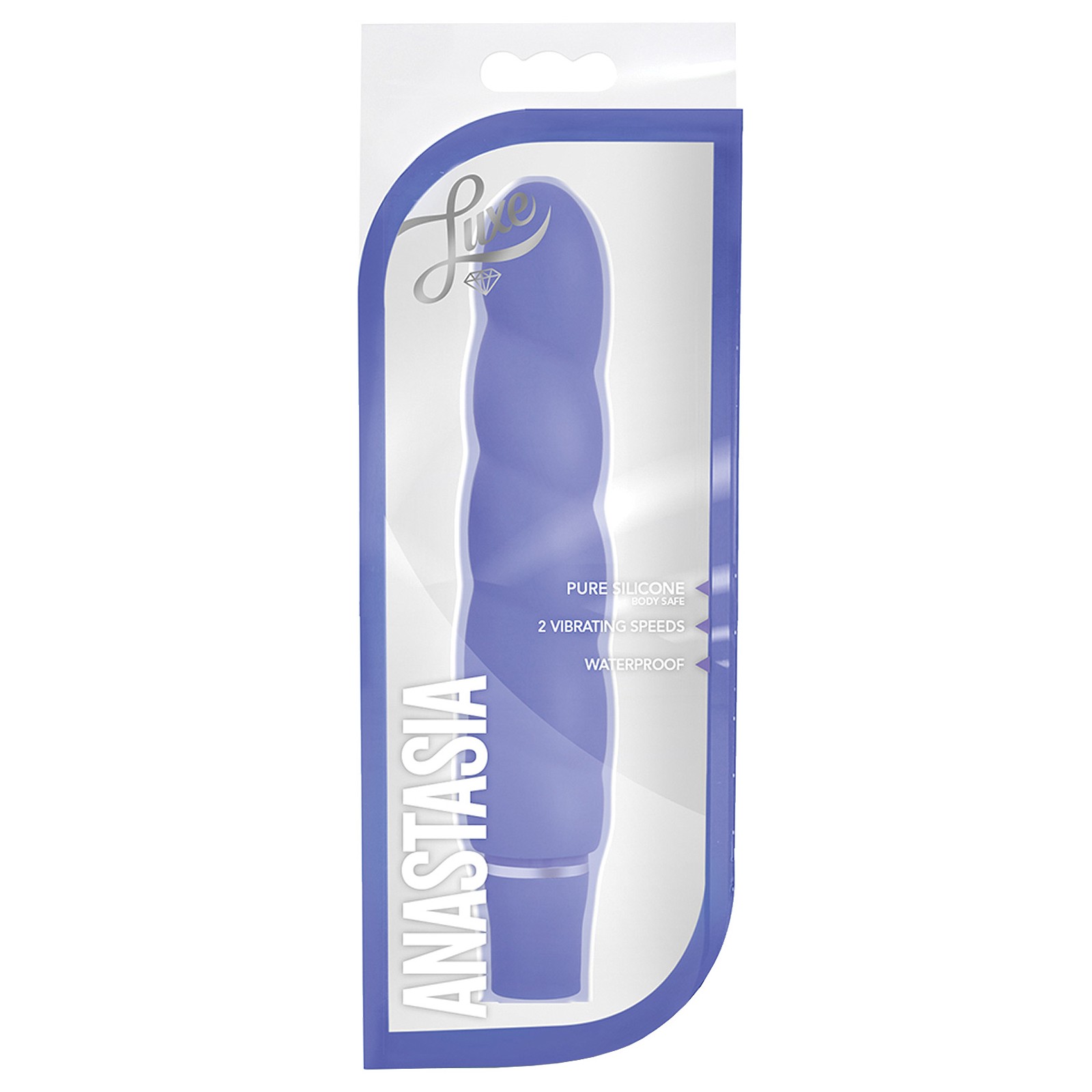 Blush Luxe Anastasia Silicone Vibrator - Periwinkle