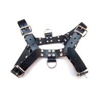 Rouge Black Over the Head Harness XLarge