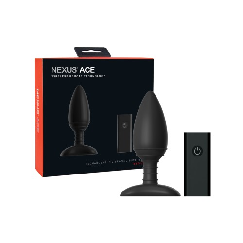 Nexus Ace Remote Control Butt Plug - Black