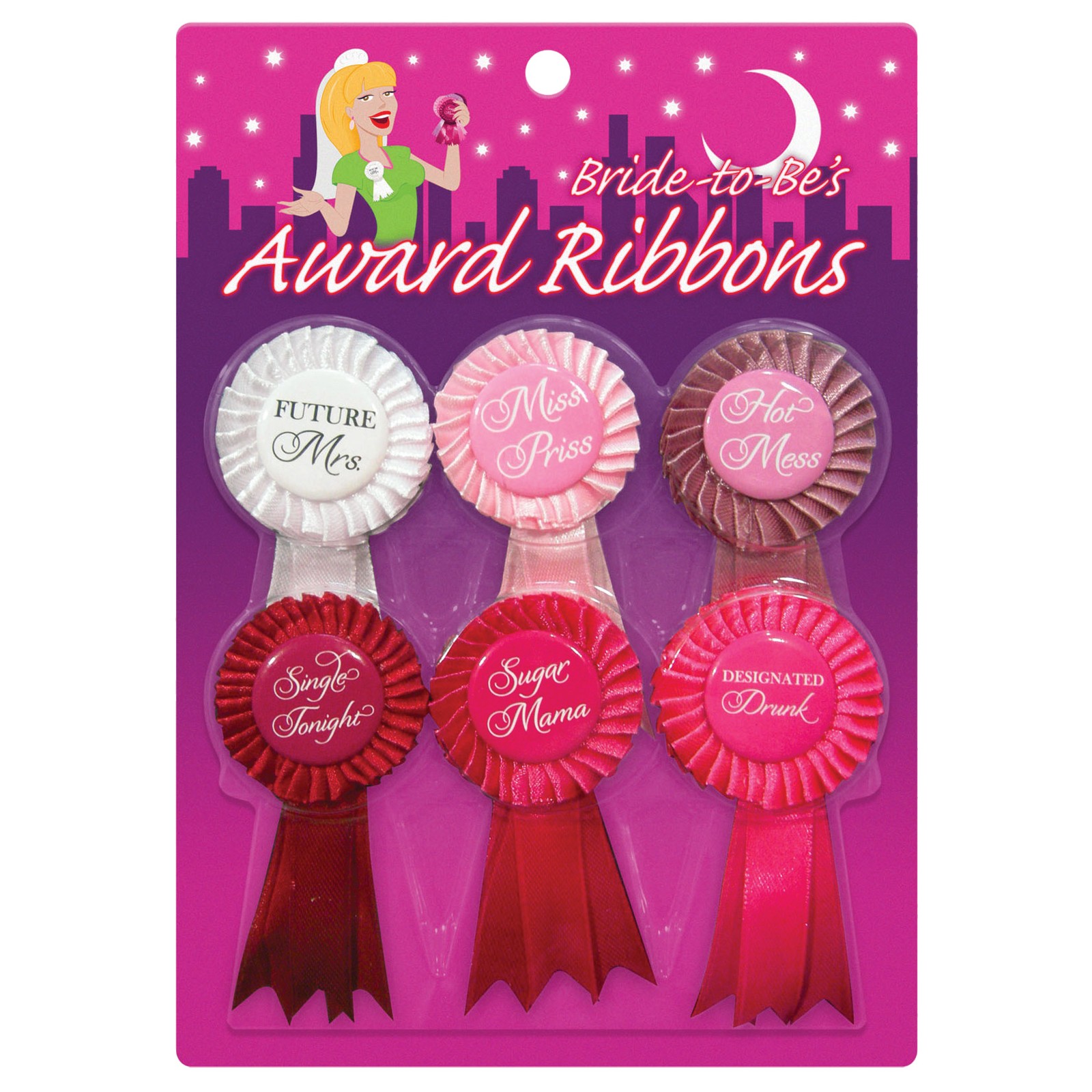 Bride to Be's Award Ribbons Pack of 6