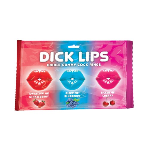 Dicklips Edible Gummy Cock Rings for Sweet Fun