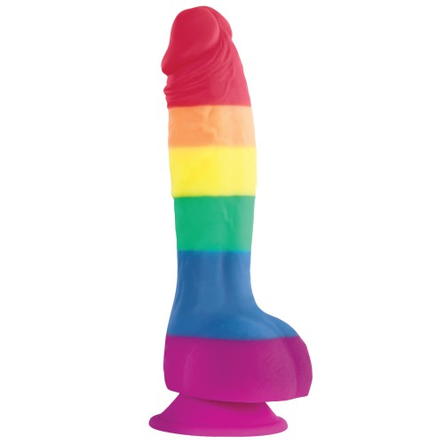 Pride Edition 6" Rainbow Dong with Suction Cup