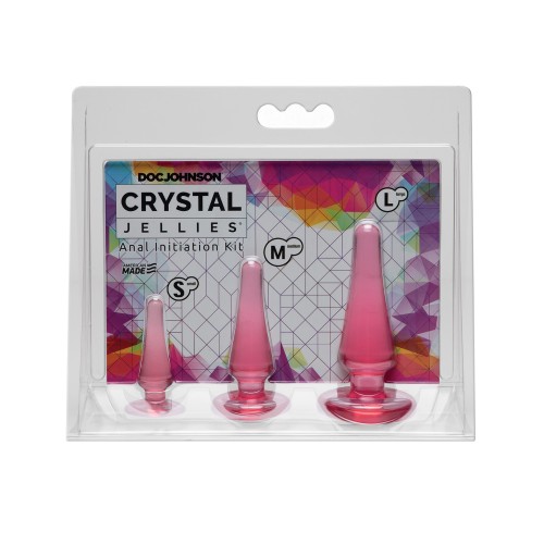 Crystal Jellies Anal Initiation Kit - Pink