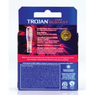 Condones Trojan Double Ecstasy Caja de 3 para Placer Mejorado