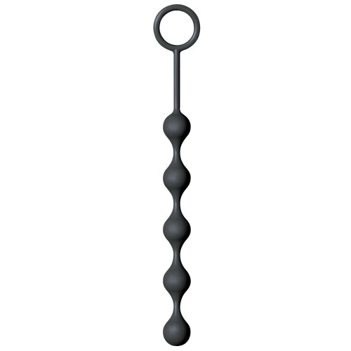 The 9's S Drops Silicone Anal Beads Black