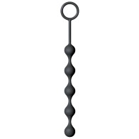 The 9's S Drops Silicone Anal Beads Black