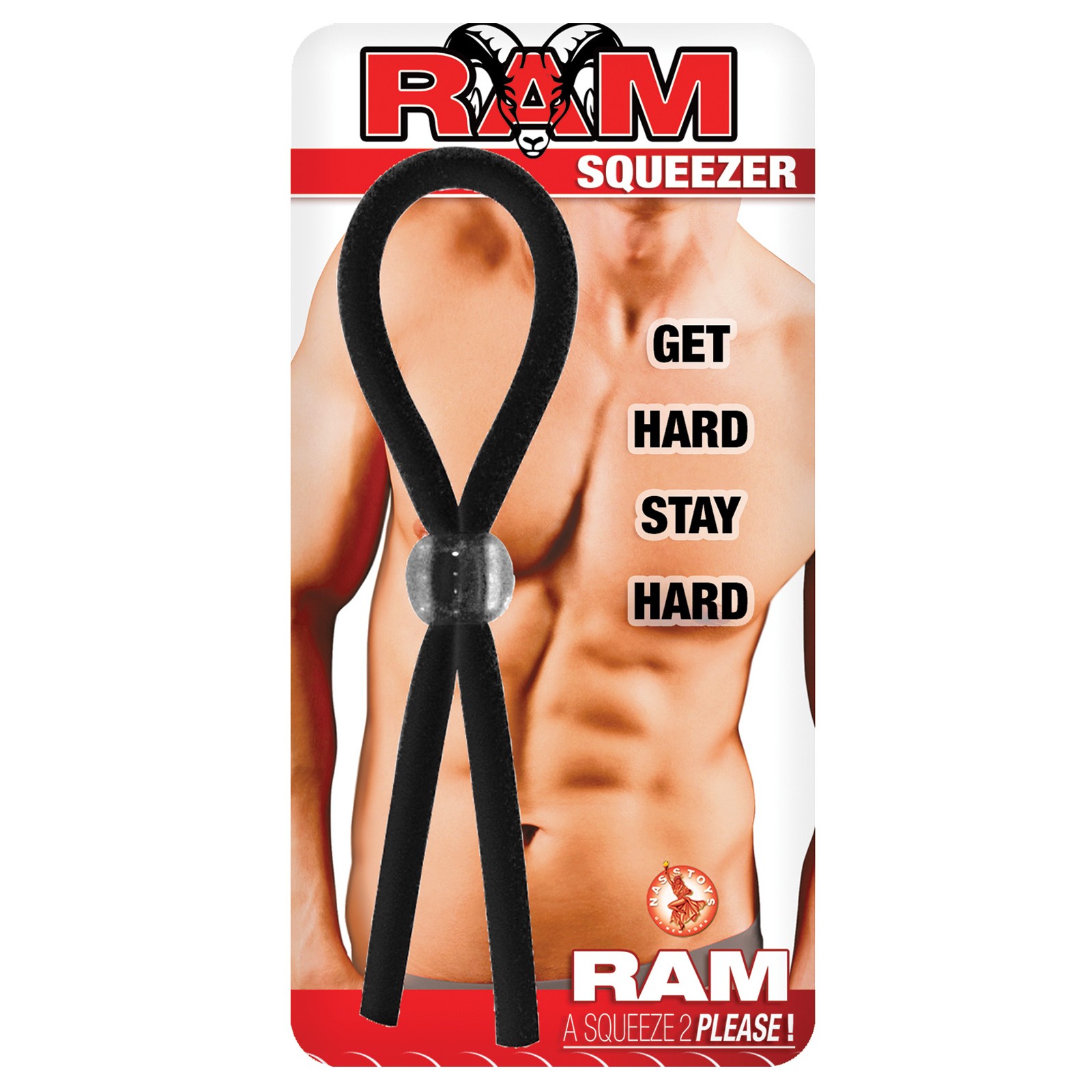 Anillo de Pene RAM Squeezer Negro