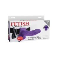 Fetish Fantasy 7" Vibrating Hollow Strap-On