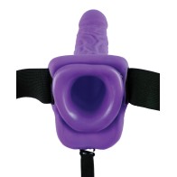 Fetish Fantasy 7" Vibrating Hollow Strap-On