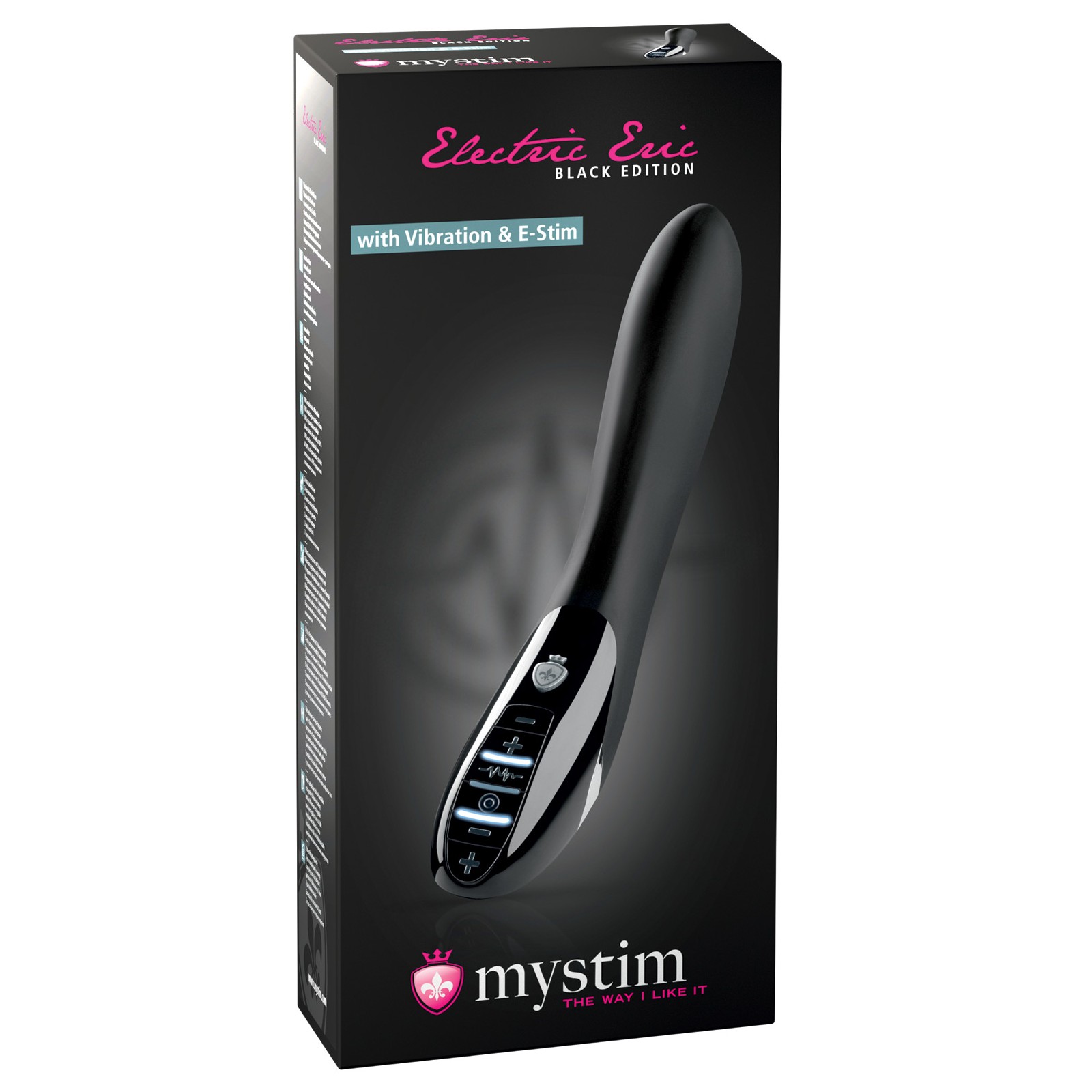 Mystim Electric Eric eStim Vibrator - Black Edition